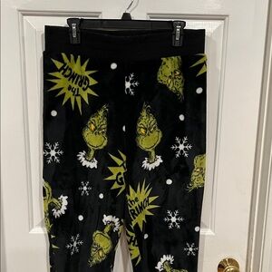 Grinch Black Pajama Bottoms size L